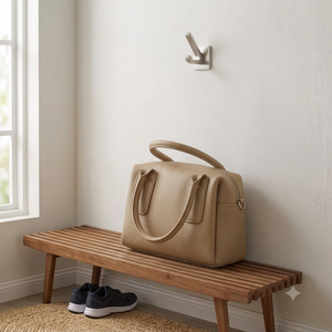 Sacs à main Boston en cuir véritable imperméable avec fermeture éclair et bandoulière en polyester pour femmes – Style décontracté et tendance – Vente en gros - Product Image 3