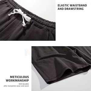 Pantalones Cortos Bermuda para Hombre, Color Sólido, 100% Poliéster, Cierre con Cordón, Casuales, Cintura Media, Bolsillos, Tela de Lona Transpirable en la Parte Delantera - Product Image 5