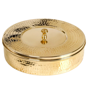 Boîte à épices vintage en laiton de haute qualité, finition martelée et polie, en laiton pur, pour la cuisine - Product Image 2