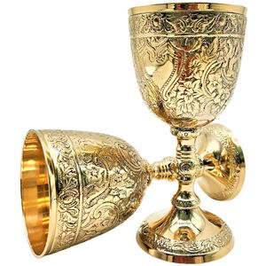 Copa de Vino de Latón de Diseño Vintage con Copa Metálica Hecha a Mano para Bar y Comedor, Disponible a Precio de Mayoreo - Product Image 6