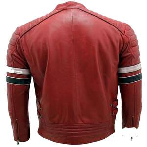 <b>Men</b> Classic Leather <b>Jacket</b> Premium Soft Full Zip Comfortable Casual Durable Regular Fit Winter Quick Dry Breathable Fashion - Product Image 6