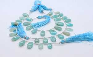 Perles en forme de poire lisses en Amazonite naturelle AAA 8x11 MM, perles de pierre précieuse Amazonite, brin de 6 pouces, perles en forme de poire lisses en Amazonite en vrac - Product Image 4