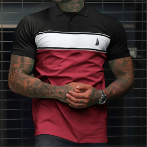 เสื้อโปโลพรีเมียมสำหรับผู้ชาย – ปักลายตามสั่ง ผ้าระบายอากาศ แขนสั้น เสื้อผ้าลำลองสำหรับธุรกิจ - Product Image 4