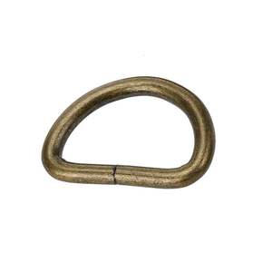 Boucle en D métallique OEM en gros, finition laiton antique non-soudée pour sacs, ceintures, sangles, accessoires de maroquinerie - Product Image 2