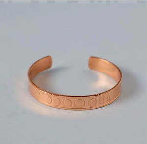 High Quality Bohemian Healing Pure <b>Copper</b> Cuff <b>Bracelet</b> with Full and Half Moon Designs for Mind Body & Soul - Product Image 1