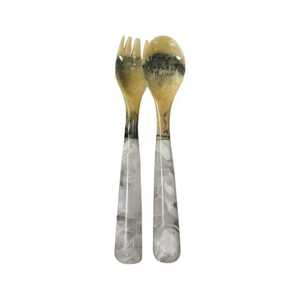 Ensemble de serveurs à salade avec poignée design bulle, respectueux de l'environnement, design classique, tendance, compatible lave-vaisselle - Product Image 6
