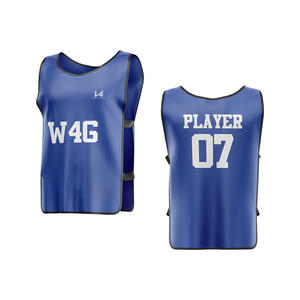 Custom Sublimation Printed 100% Polyester Football Practice <b>Bib</b> Shirts Moisture Wicking Quick Dry Unisex <b>Adult</b> Sizes All Seasons - Product Image 1