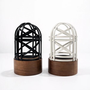 Brûleur d'encens moderne en métal et bois, écologique, style indien, support pour Oud et Bakhoor, diffuseur d'aromathérapie pour la décoration intérieure - Product Image 4