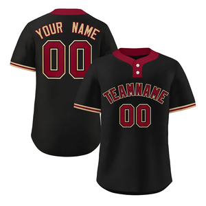 2025 Unisex Adult Custom Front Embroidered Breathable V-neck Short Sleeve <b>Baseball</b> Shirts Stitched Jersey Uniforms Team Name - Product Image 3