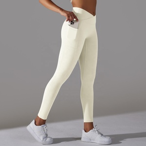 Customized Fitness Slimming High Waist <b>Yoga</b> <b>Pants</b> for Women Spandex/Nylon Material Quick Dry Feature Elastic Waist Custom - Product Image 1