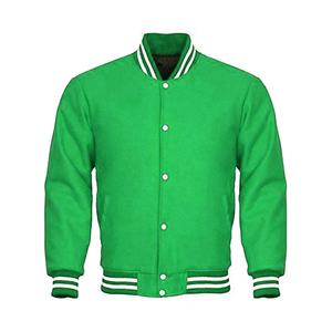 Chaqueta Varsity de Lana Estilo Letterman de Alta Calidad para Hombre, con Logotipo Personalizado, Cuello Alto, para Invierno, Estilo Urbano, Lona, OEM, Venta al Por Mayor - Product Image 3