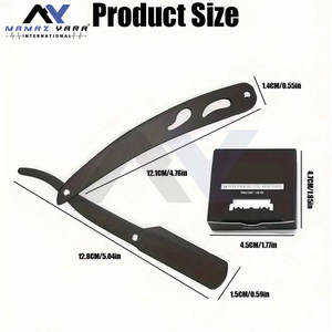 มีดโกนตรงแบบมืออาชีพ มีดโกนตรงคลาสสิกสำหรับผู้ชาย ใช้ในร้านตัดผม สามารถสกรีนโลโก้แบรนด์ได้ - Product Image 5