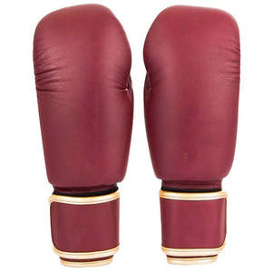 Gants de combat en cuir athlétique avec rembourrage épais respirant et fermeture à lacets, conçus pour adultes pour la boxe et le kickboxing - Product Image 6