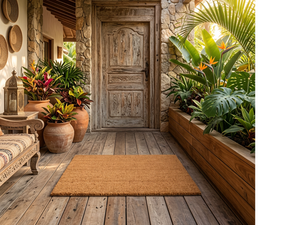 Tapis d'entrée Eco2go Vietnam en fibre de coco naturelle - Antidérapant, usage extérieur, épaisseur moyenne, taille personnalisée - Product Image 4