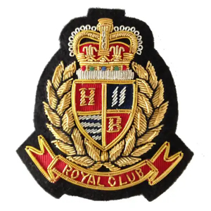 Hand Embroidery Blazer Badges Patches with Safety <b>Pin</b> Custom Colors & Logos Premium Quality OEM Service Wholesale Pakistan - Product Image 3
