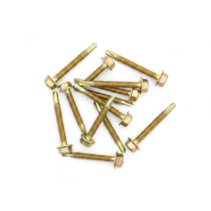 Vis autoperceuse à tête hexagonale, métrique, en acier au carbone classe 8.8, zinguée, filetage grossier - Product Image 1