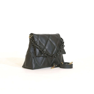 Spacious Chic Women's <b>Purse</b> Soft Handbags Quilted Diamond Durable Genuine Leather Beautiful Chain Decoration for Touch of Luxury - Product Image 4