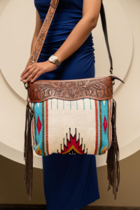 Superventas, manta de sillín mecanizada a mano, bolso cruzado de cuero genuino, bolso de mano para mujer occidental, bolso de mano de calidad Premium - Product Image 2