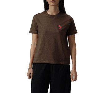 T-shirt de sport pour femme Solid Trader, haute élasticité, séchage rapide, absorption de l'humidité, athlétique, pour la course à pied, la gym, l'entraînement physique - Product Image 1
