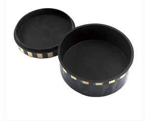 Boîte à bijoux en résine artisanale de luxe, organiseur de rangement décoratif au design élégant pour accessoires de coiffeuse, cadeaux pour femmes - Product Image 2