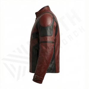 Veste de moto en cuir véritable pour homme de qualité supérieure, nouvelle arrivée, vestes de moto d'hiver, protections amovibles, personnalisables - Product Image 3