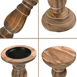 Bougeoir en bois d'usine directe du fournisseur en gros personnalisé bougeoir en bois de manguier fait à la main pour la décoration - Product Image 5