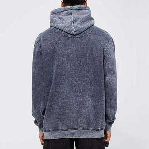 100% Cotton Acid <b>Wash</b> Hoodie for Men Quick Dry Lightweight Custom Branding OEM Wholesale - Product Image 3