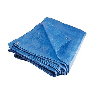 Rouleau de bâche en tissu PE bleu pour la protection extérieure, le couvre-cargaison, les applications agricoles et industrielles - Product Image 3