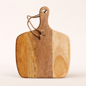 Planche à découper carrée en bois, très vendue, avec corde de suspension, épaisse, durable, compatible couteaux, finition lisse pour couper, servir et décorer - Product Image 1