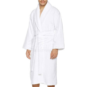 Peignoir Homme Décontracté en Coton Doux Respirant à Séchage Rapide, Manches Longues, Idéal pour la Maison, l'Hôtel, le Spa, la Douche et les Tenues Quotidiennes – Vente Flash - Product Image 2