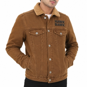 Chaqueta vaquera con botones para hombre, ropa para uso diario, estilo informal, estilo moderno, con botones en la parte delantera, estilo informal, corte regular, otoño - Product Image 1
