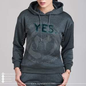 Sweat à capuche unisexe surdimensionné en molleton épais 100% coton avec logo personnalisé brodé en 3D, imprimé sur la poche, style streetwear hiver - Product Image 2