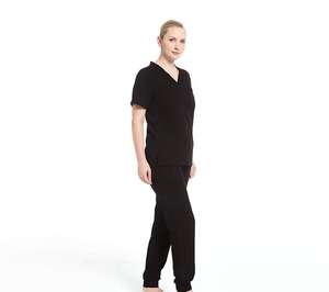 Tenue d'infirmière extensible 4 directions en Spandex, pantalon empilé, ensemble de blouses d'hôpital, uniforme de jogger pour femmes - Product Image 5