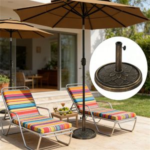 Base per Ombrellone da Giardino in Bronzo - Solo Base per Ombrelloni e Supporti - Product Image 1