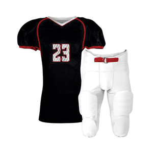 Ensemble de maillots de football américain personnalisés pour hommes, col en V, manches courtes, numéro 24, sublimé, bleu orange, maille respirante, anti-humidité, adulte - Product Image 5