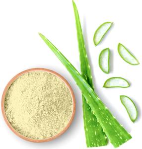 Poudre de feuilles d'aloe vera de haute qualité à base de plantes, 100 % naturelle, qualité cosmétique, favorise l'éclat naturel - Product Image 2