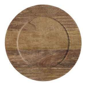 Platos de Madera de Acacia Natural, Redondos, con Borde Acanalado en Forma de Rayos de Sol, Platos para Cena, Vajilla para Bodas, Platos Decorativos para Servir en Grandes Cantidades - Product Image 2