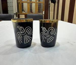 Horn Glass Eco-Friendly <b>Polished</b> FAIZA CRAFT Hot Selling Natural Craft 100% Horn Manufacture High Quality Home Hotel Restaurant - Product Image 1