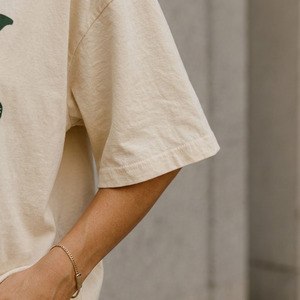 Camiseta de Mujer Casual Oversize con Cuello Redondo, Hombros Caídos, Manga Media, Transpirable, 100% Algodón, 180g, Estampado por Transferencia Térmica - Product Image 6