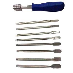 ชุดอุปกรณ์ดึงแผ่นดิสก์กระดูกสันหลัง (7 มม. และ 14 มม.) ชุดผ่าตัดกระดูกสัตว์แบบแมนนวล พร้อมด้ามจับแบบเชื่อมต่อ ได้รับการรับรองมาตรฐาน CE ใช้ซ้ำได้ - Product Image 2