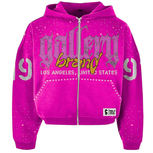 Wholesale Custom 450g Men's <b>Hoodie</b> Spray Dyeing Splash Ink Tear Distressed Pullover Street Retro Unisex Hoodies - Product Image 4