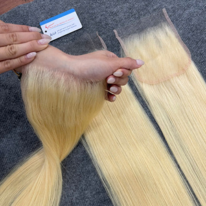ผมเวียดนามแท้แบบ HD Lace Closure # 613 สี ลูกไม้บางเฉียบและมองไม่เห็น - Product Image 3