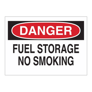 Panneau de sécurité Brady Danger pour zones industrielles : Stockage de carburant, Interdiction de fumer - Product Image 3