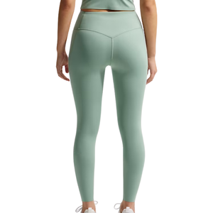 Pantalon de yoga décontracté taille haute vert sauge pour femme, extensible, léger, avec poches, idéal pour la gym, le fitness, la course et l'entraînement, anti-humidité - Product Image 2
