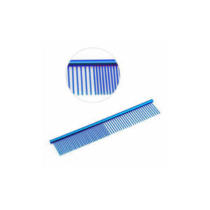 Ensemble professionnel de ciseaux de barbier en acier inoxydable réglables pour droitiers, à lame émoussée, avec peigne noir et logo personnalisé, 5 pièces - Product Image 3