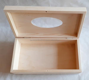 Soporte de caja de pañuelos de madera moderno con soporte de papel de seda de mesa de comedor interior de terciopelo de India - Product Image 3