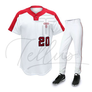 Good Quality Hot Selling Short Printed Baseball Uniforms 100% Polyester Custom Team Name Unisex Adult Breathable Plus Size - Product Image 3
