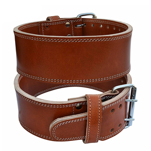 Gym <b>Weight</b>-lifting Leather Belt <b>Training</b> Bodybuilding Gym Weightlifting Belt Leather Weightlifting Belts - Product Image 1