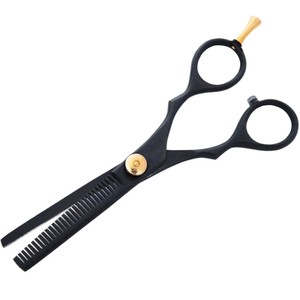 Ciseaux de coiffure professionnels très demandés, couleur noire, acier inoxydable, lames affûtées, ciseaux à effiler pour usage professionnel - Product Image 1