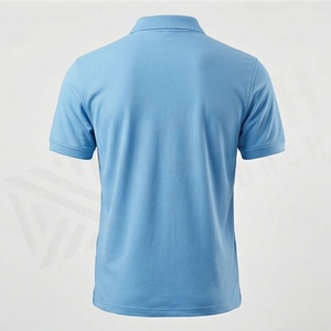 Vente en gros de polos pour hommes sur mesure avec logo imprimé, nouveau design, couleur unie, tissu tricoté, fabriqué au Pakistan - Product Image 2